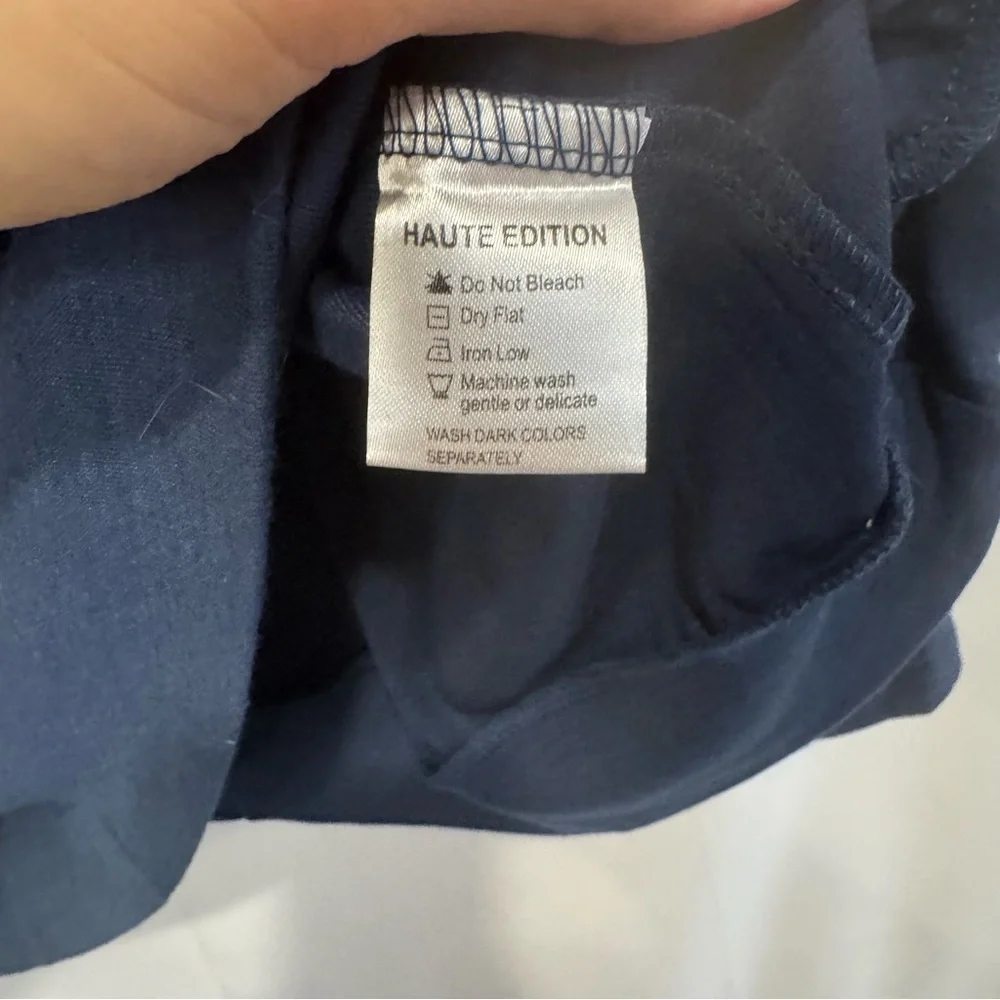 Haute Men’s Crew Neck Long Sleeve New England Football w/elbow Patches Sz XL - Picture 5 of 5